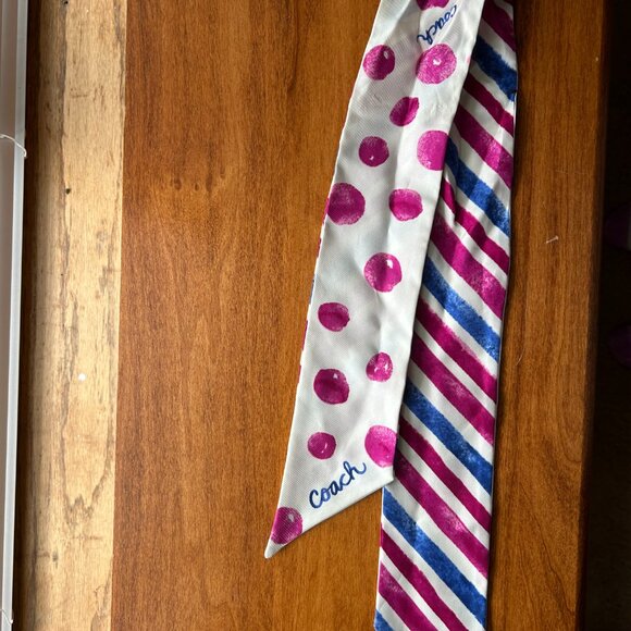 Coach silk skinny scarf - Picture 2 of 4
